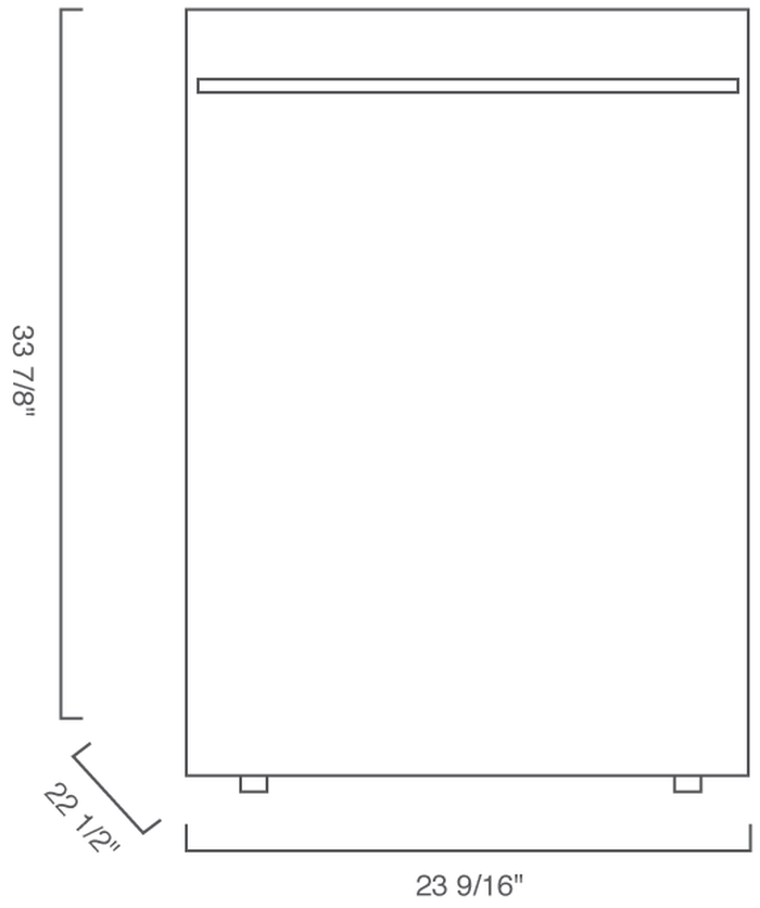 Blomberg DWT59500SS 24in Integrated Dishwasher Stainless Steel