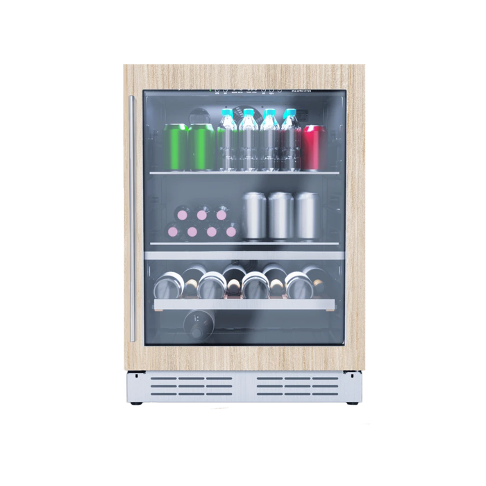 Elica EBS52PR1 24 Inch Beverage Cooler RISERVA Series Dual Zone Panel Ready