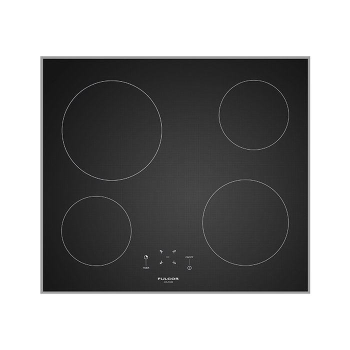 Fulgor Milano M6RT60S2 24 Inch Electric Cooktop Full touch control with LED display