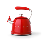 Smeg CKLW2001RD Retro 50's Style 2.3L stovetop whistling kettle Red disco@aniks.ca