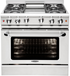 Capital MCR364GN Precision Series 36 Inch Gas Range with 4 Power-Flo Burners 12 Inch Thermo-Griddle