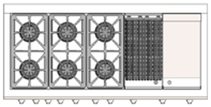 Capital GSCR604GWL 60 Inch Precision Gas Range