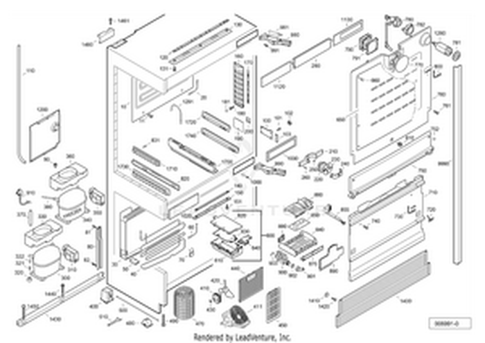 Liebherr HCB2090G 36 Inch Built In Bottom Freezer Refrigerator
