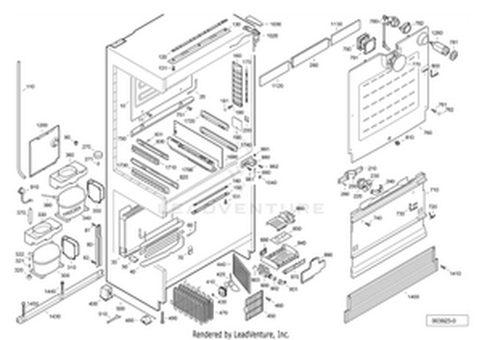 Liebherr CS2092 36 Inch Semi Built-In French Door Refrigerator Replacement Parts