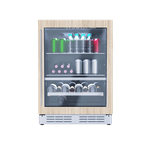 Elica EBS52PR1 24 Inch Beverage Cooler RISERVA Series Dual Zone Panel Ready