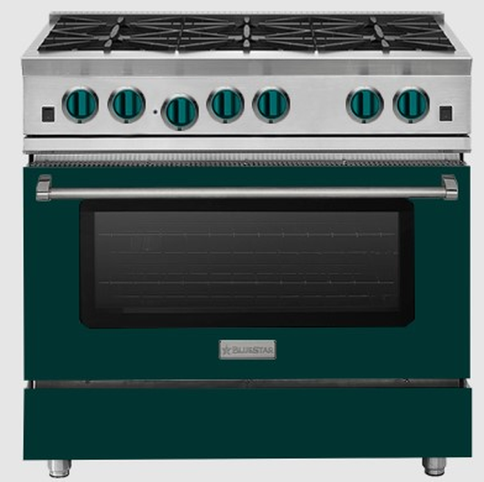 BlueStar RCS366BV2LCF 36 Inch Gas Range RCS Open Burner