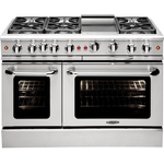 Capital MCR486GN 48 Inch Gas Range with 18,000 BTU 12 Inch Thermo Griddle