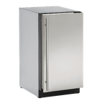 Line Outdoor Series UOCR115SS01B 15 Inch Built-In/Freestanding Ice Maker with Crescent Shaped Cubes