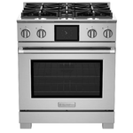 BlueStar BSDF304BWC 30 Inch Dual Fuel Range