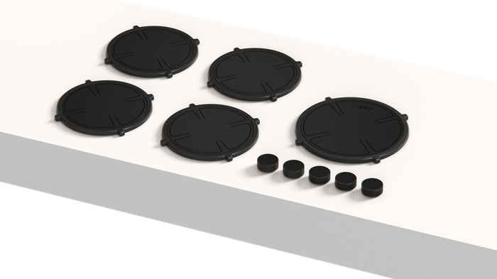 Pitt Cooking EBEKO5B-I 36 Inch Black Edition Induction Cooktop