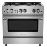 BlueStar RCS366BV2L 36 Inch Gas Range RCS Open Burner