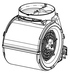 Faber 133.0681.528 Blower Motor Motor Group SSV 600 CFM for Inca Lux Dama Stilo Glass Stratus Isola