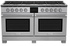 BlueStar BSDF606GLWCF 60 Inch Dual Fuel Range Platinum X8 Burners