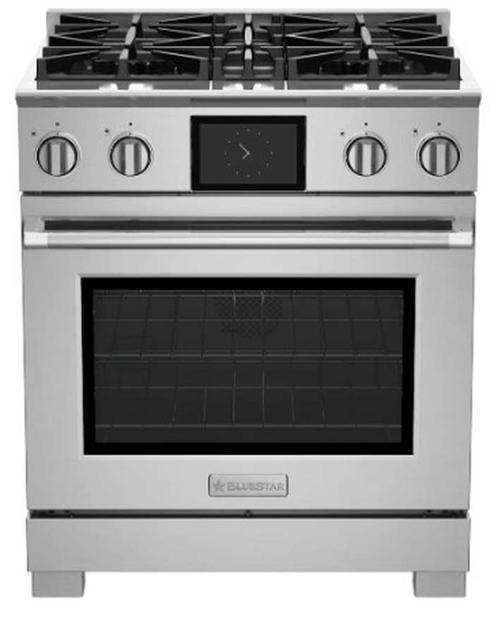 BlueStar BSDF304BLWCPLT 30 Inch DF X-8 Series Dual Fuel Range