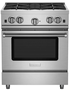 BlueStar RCS304BV2L 30 Inch RCS Open Burner Gas Range