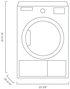 Blomberg DHP24412W 24 Inch Electric Dryer