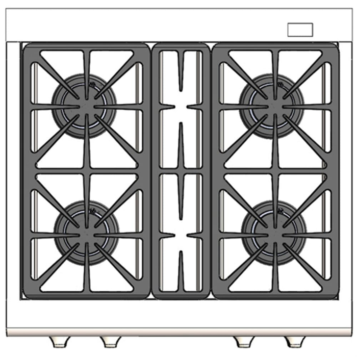 Capital CSB304N 30 Inch Connoisseurian Dual Fuel Range