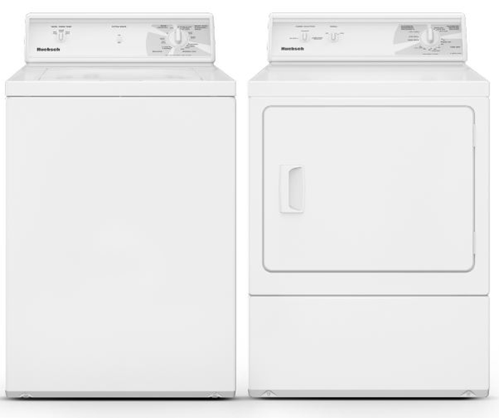 Huebsch TV2100WN DV2100WE 27 Inch Washer Dryer Pair