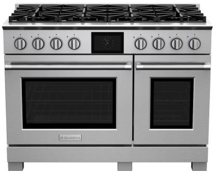 BlueStar BSDF488BWPLT 48 Inch DF X-8 Series Dual Fuel Range
