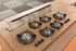 Pitt Cooking FOESSA 46 Inch Gas Cooktop Top Controls 66,878 BTUs Six Gas Burners Two Dual Ring Burners
