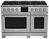 BlueStar BSDF488BWPLT 48 Inch DF X-8 Series Dual Fuel Range