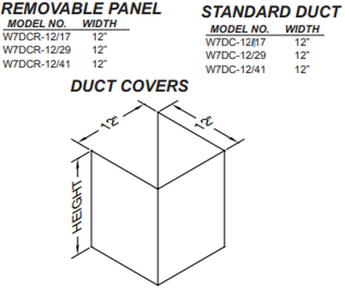 Vent-A-Hood W7DC12/29SS 29" TALL DUCT COVER, FOR PDH7 WITH 8' CEILING