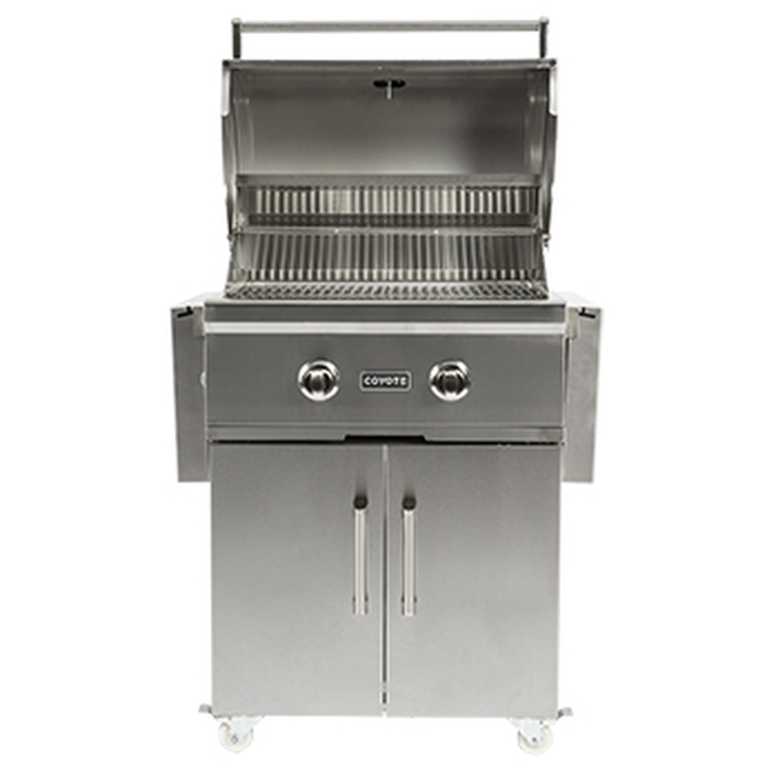 Coyote C1C28LPFS Outdoor Free Standing Gas Grill LP 2 High Performance Infinity Burners