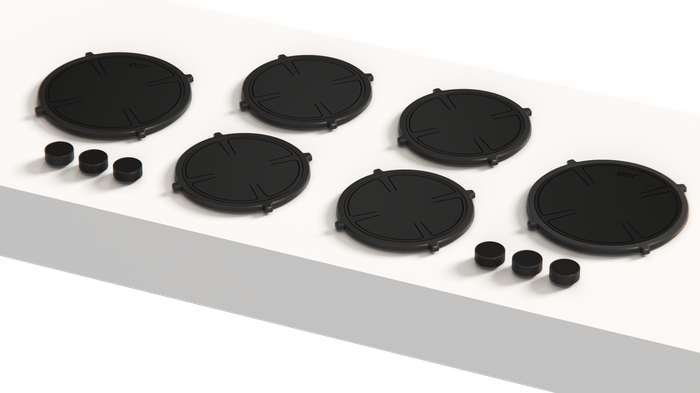 Pitt Cooking FOESSA6B-I 46 Inch Black Edition Induction Cooktop