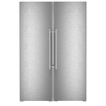 Liebherr SF5291+SRB5290 48 Inch Side by Side Refrigerator 80 Inch Tall Stainless Steel