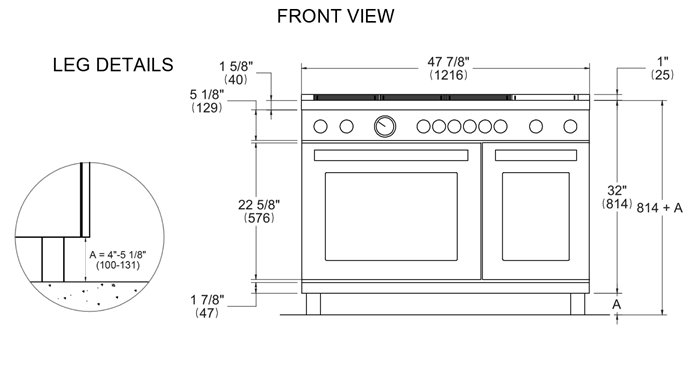 Bertazzoni MAS486BTFGMXT 48 Inch Master Series Gas Range