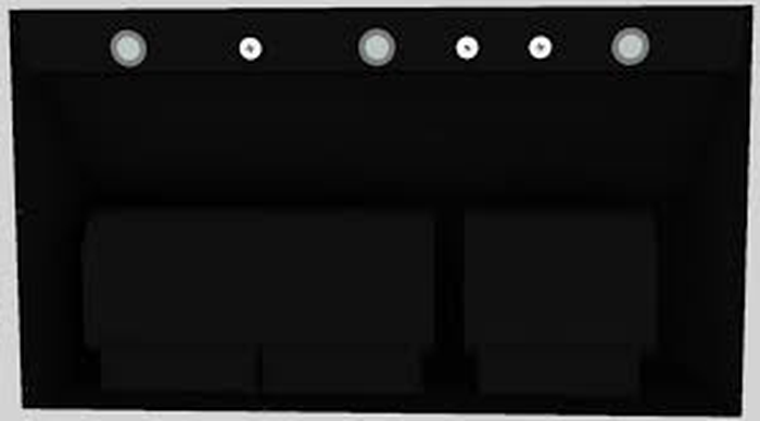 Vent-A-Hood BH446PSLBBL 46 Inch Installed in Cabinet 1200 CFM