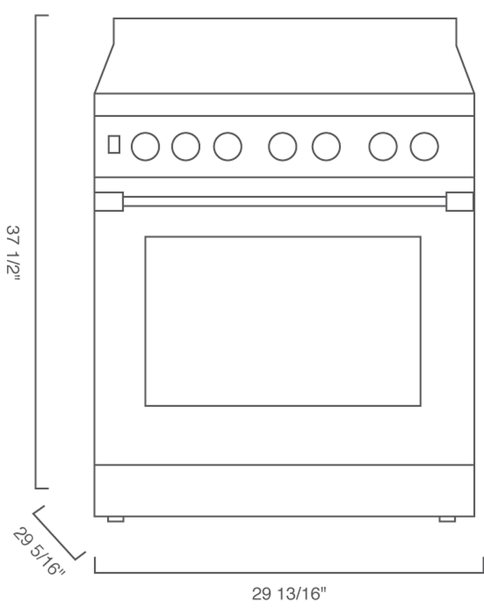 Dual Fuel Range BDFP34550CSS Blomberg -Discontinued