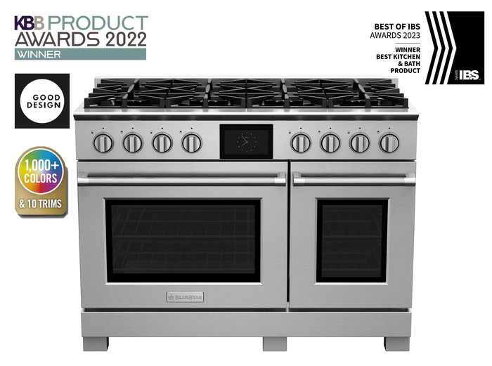 BlueStar BSDF488BLW 48 Inch Dual Fuel Range