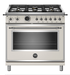 Bertazzoni HER366GASNE 36in Sealed Burner Gas Range Matt Black