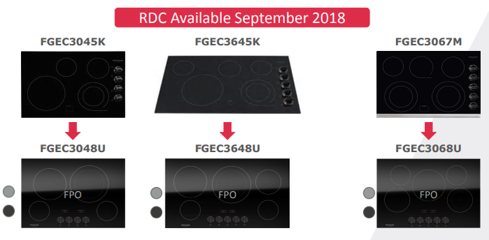 Electric Cooktop FGEC3048US Smoothtop Built-In 30in -Frigidaire Gallery- Discontinued