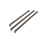 Bertazzoni HK36PROFDBTV Handle Kit Carbonio Titanium Handle Kit for 36" French Door Refrigerator (3 Handles)