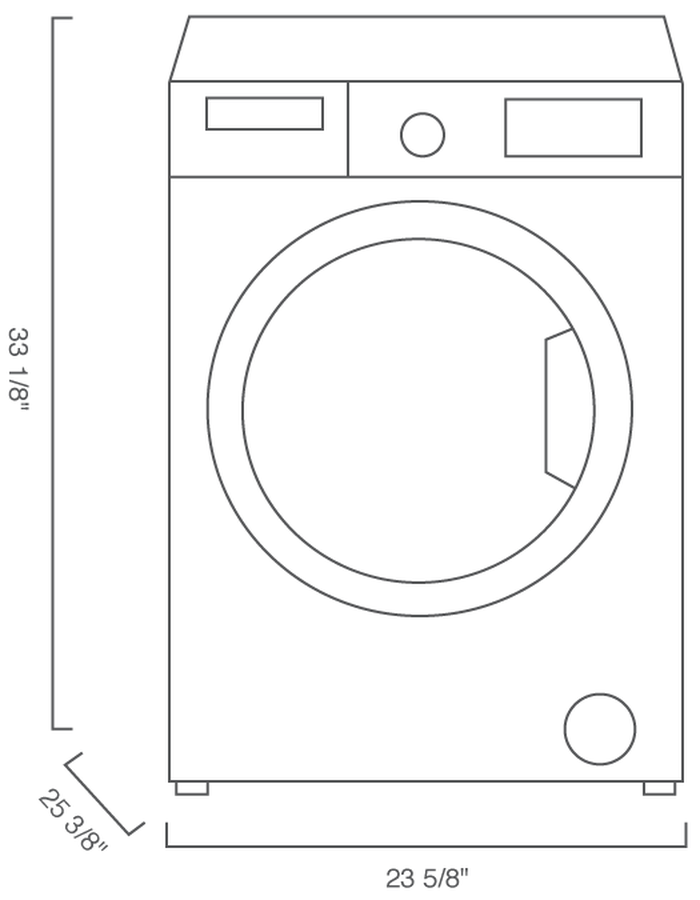 Blomberg WM98400SX2 Front Load Washer Compact 24 Inch Wide