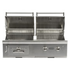 Coyote C1HY50LP 50 Inch Built-in Charcoal and Gas Grill with 1,200 sq. in. Cooking Area, 40,000 Gas BTU