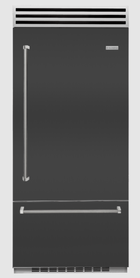BlueStar BBB36R2CCPLT 36 Inch Bottom Freezer Refrigerator Pro 22.4 Cu Ft