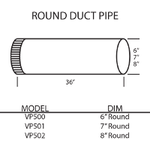 Vent-A-Hood VP501 Duct Cover