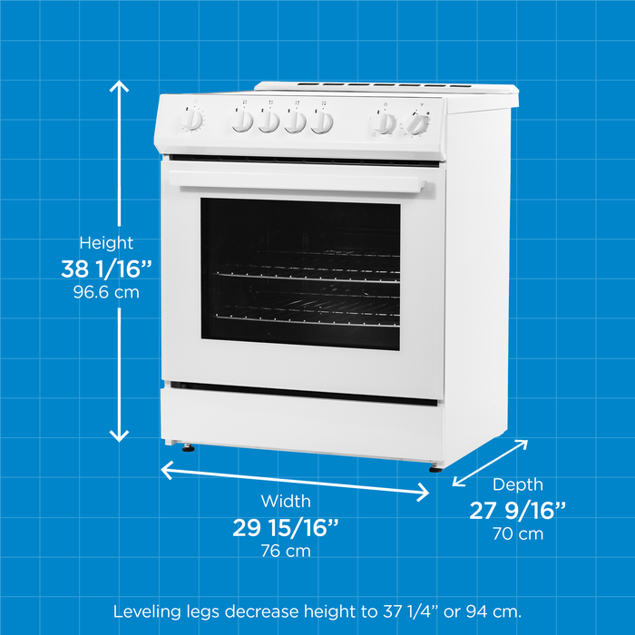 Danby DRRM300WC 30 Inch 5.0 Cu Ft Slide-In Electric Range