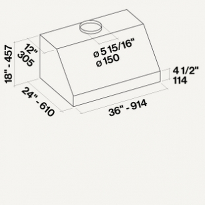 Falmec FP18P36W6SS Range Hood replacement parts
