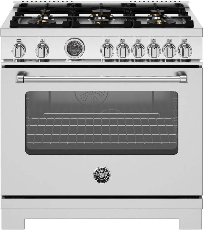 Bertazzoni MAS366BCFEPXT 36 Inch Dual Fuel Range