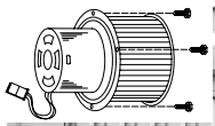 Vent-A-Hood P13012 Blower Motor P1301-2 TWO SPEED WHITE MOTOR (CW)