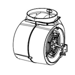 Falmec 30506088F#24 Blower Motor 280 CFM motor 1503 50-60Hz (USA)(450Mc 4speeds)