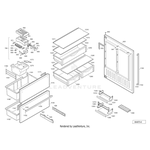Liebherr CS2082 36 Inch Built In French Door Refrigerator