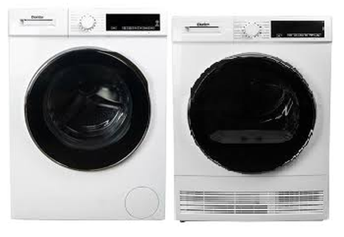 Danby DWM022D3WDB DDY040D3WDB Danby Frontload washing machine and Ventless Dryer pair 24 Inch Washer Dryer Pair