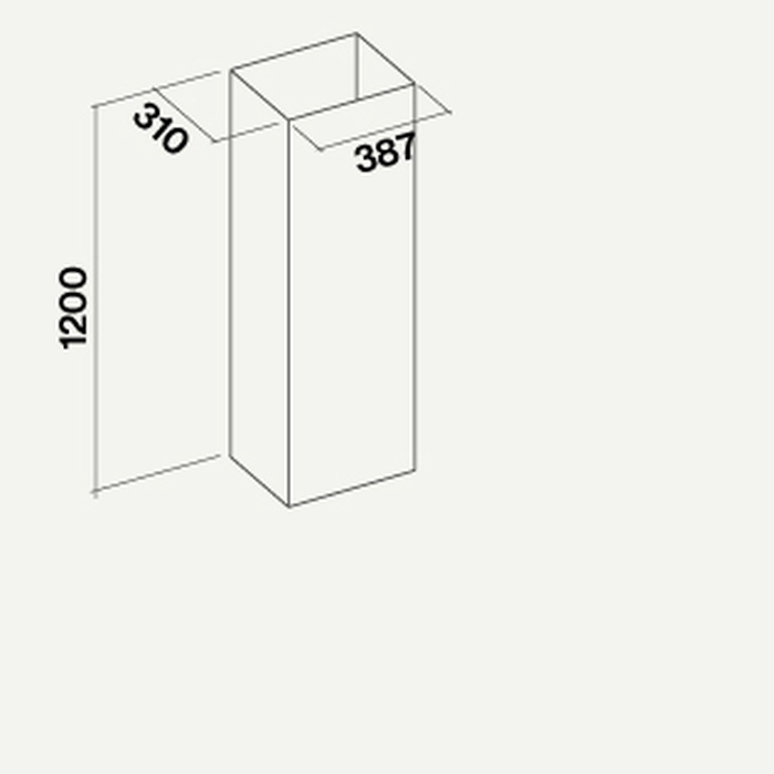 Falmec KACL.572#I Duct Cover Chimney Extension