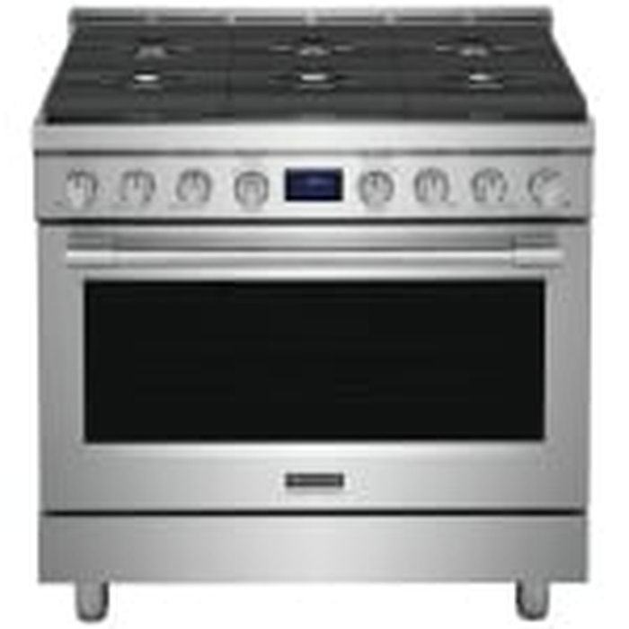 Frigidaire Professional PCFG3670AF 36 Inch Slide in Knob controls 6.2 cu.ft Six Burner Cooktop Gas Range