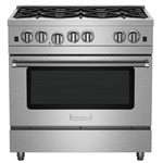 BlueStar RCS36SBV2PLT 36 Inch RCS Sealed Burner Gas Range